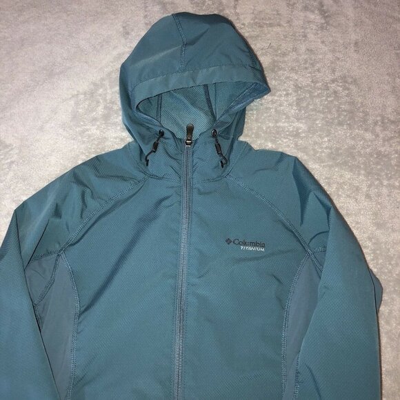 COLUMBIA Titanium Interchange Omni Shield Womens Full Zip Jacket Hooded - Picture 3 of 12